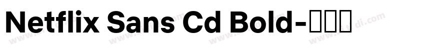 Netflix Sans Cd Bold字体转换